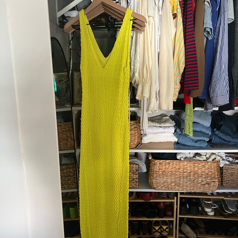 Vibrant Yellow Sleeveless Dress